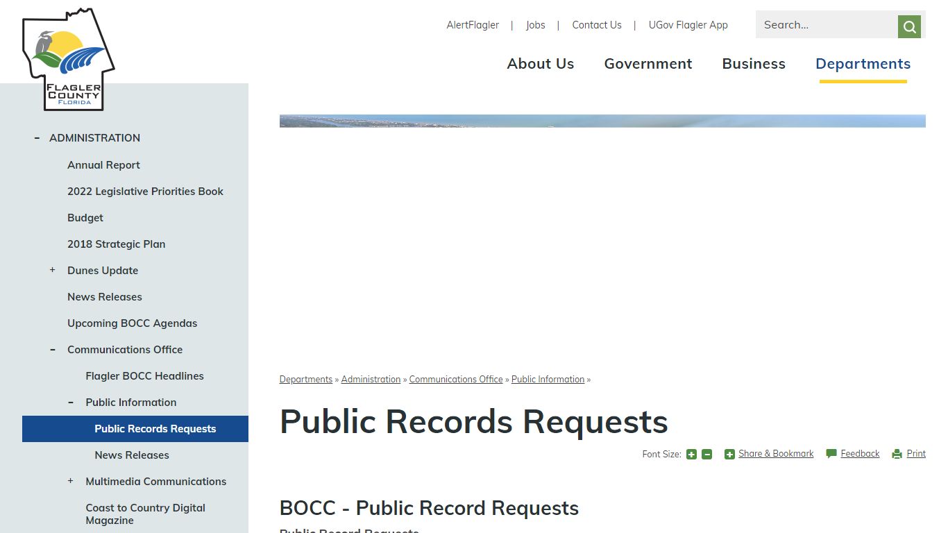 Public Records Requests | Flagler County, FL